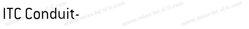 ITC Conduit字体转换